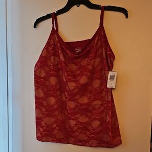 torrid Red Lace Tank Top